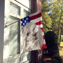 Load image into Gallery viewer, Maltese American Flag Flag Canvas House Size CK6612CHF