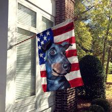 Load image into Gallery viewer, Manchester Terrier American Flag Flag Canvas House Size CK6613CHF