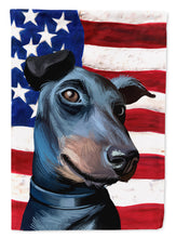 Load image into Gallery viewer, Manchester Terrier American Flag Flag Canvas House Size CK6613CHF