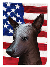 Load image into Gallery viewer, Mexican Hairless Dog American Flag Flag Canvas House Size CK6614CHF