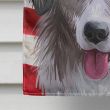 Load image into Gallery viewer, Miniature American Shepherd American Flag Flag Canvas House Size CK6615CHF