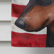 Load image into Gallery viewer, Miniature Pinscher Dog American Flag Flag Canvas House Size CK6618CHF