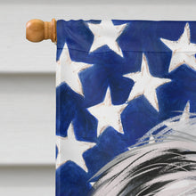 Load image into Gallery viewer, Miniature Schnauzer Dog American Flag Flag Canvas House Size CK6619CHF