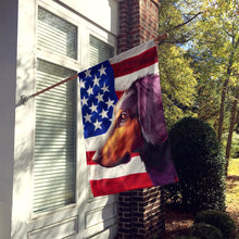 Load image into Gallery viewer, Montenegrin Mountain Hound American Flag Flag Canvas House Size CK6621CHF