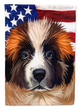 Load image into Gallery viewer, Moscow Watchdog Dog American Flag Flag Canvas House Size CK6622CHF