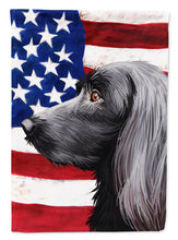Load image into Gallery viewer, Large Munsterlander Dog American Flag Garden Flag - Outdoor Decorative Yard Flag CK6623GF