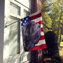 Load image into Gallery viewer, Neapolitan Mastiff Dog American Flag Flag Canvas House Size CK6625CHF