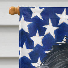Load image into Gallery viewer, Newfoundland Dog American Flag Flag Canvas House Size CK6626CHF