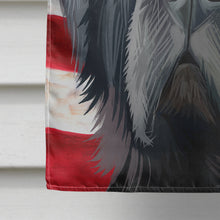 Load image into Gallery viewer, Newfoundland Dog American Flag Flag Canvas House Size CK6626CHF