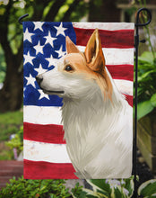 Load image into Gallery viewer, Norrbottenspets Dog American Flag Garden Flag - Outdoor Decorative Yard Flag CK6628GF