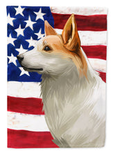 Load image into Gallery viewer, Norrbottenspets Dog American Flag Garden Flag - Outdoor Decorative Yard Flag CK6628GF