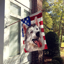 Load image into Gallery viewer, Northern Inuit Dog American Flag Flag Canvas House Size CK6629CHF