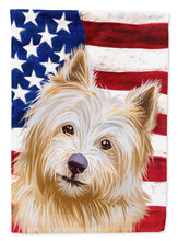 Load image into Gallery viewer, Norwich Terrier Dog American Flag Garden Flag - Outdoor Decorative Yard Flag CK6633GF