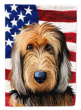 Load image into Gallery viewer, Otterhound Dog American Flag Garden Flag - Outdoor Decorative Yard Flag CK6636GF