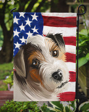 Load image into Gallery viewer, Parson Russell Terrier American Flag Garden Flag - Outdoor Decorative Yard Flag CK6637GF