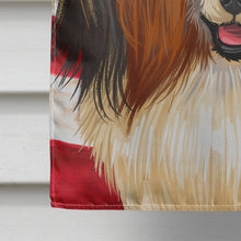Load image into Gallery viewer, Phalene Dog American Flag Flag Canvas House Size CK6642CHF