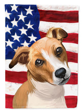 Load image into Gallery viewer, Plummer Terrier American Flag Flag Canvas House Size CK6647CHF