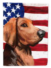 Load image into Gallery viewer, Polish Hound Dog American Flag Flag Canvas House Size CK6652CHF