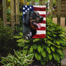 Load image into Gallery viewer, Polish Hunting Dog American Flag Garden Flag - Outdoor Decorative Yard Flag CK6653GF
