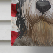 Load image into Gallery viewer, Polish Lowland Sheepdog American Flag Flag Canvas House Size CK6654CHF