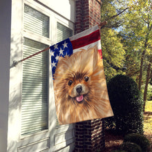 Load image into Gallery viewer, Pomeranian Dog American Flag Flag Canvas House Size CK6655CHF