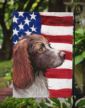 Load image into Gallery viewer, Pont-Audemer Spaniel Dog American Flag Garden Flag - Outdoor Decorative Yard Flag CK6656GF