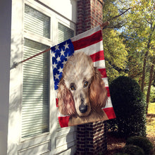 Load image into Gallery viewer, Poodle Dog American Flag Flag Canvas House Size CK6657CHF