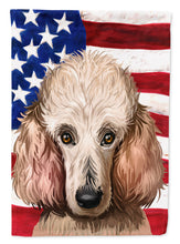 Load image into Gallery viewer, Poodle Dog American Flag Flag Canvas House Size CK6657CHF