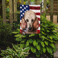 Load image into Gallery viewer, Poodle Dog American Flag Garden Flag - Outdoor Decorative Yard Flag CK6657GF