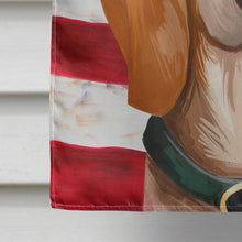 Load image into Gallery viewer, Porcelaine Dog American Flag Flag Canvas House Size CK6658CHF