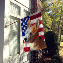 Load image into Gallery viewer, Portuguese Podengo Dog American Flag Flag Canvas House Size CK6659CHF