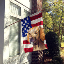 Load image into Gallery viewer, Portuguese Pointer Dog American Flag Flag Canvas House Size CK6660CHF