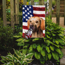 Load image into Gallery viewer, Portuguese Pointer Dog American Flag Garden Flag - Outdoor Decorative Yard Flag CK6660GF