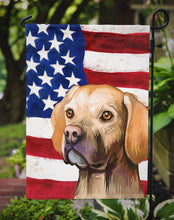 Load image into Gallery viewer, Portuguese Pointer Dog American Flag Garden Flag - Outdoor Decorative Yard Flag CK6660GF