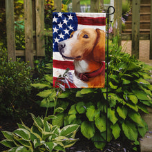 Load image into Gallery viewer, Posavac Hound Dog American Flag Garden Flag - Outdoor Decorative Yard Flag CK6662GF