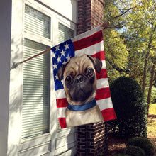Load image into Gallery viewer, Pug Dog American Flag Flag Canvas House Size CK6665CHF
