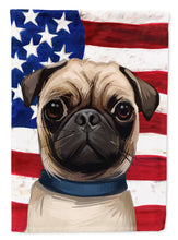 Load image into Gallery viewer, Pug Dog American Flag Garden Flag - Outdoor Decorative Yard Flag CK6665GF