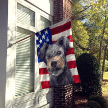 Load image into Gallery viewer, Pumi Dog American Flag Flag Canvas House Size CK6667CHF