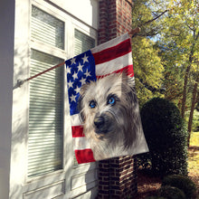 Load image into Gallery viewer, Pyrenean Shepherd Dog American Flag Flag Canvas House Size CK6670CHF