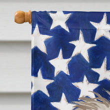 Load image into Gallery viewer, Pyrenean Shepherd Dog American Flag Flag Canvas House Size CK6670CHF