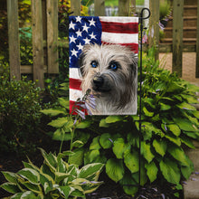 Load image into Gallery viewer, Pyrenean Shepherd Dog American Flag Garden Flag - Outdoor Decorative Yard Flag CK6670GF