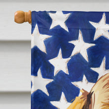 Load image into Gallery viewer, Redbone Coonhound Dog American Flag Flag Canvas House Size CK6675CHF