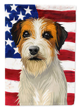 Load image into Gallery viewer, Russell Terrier Dog American Flag Flag Canvas House Size CK6678CHF