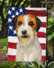 Load image into Gallery viewer, Russell Terrier Dog American Flag Garden Flag - Outdoor Decorative Yard Flag CK6678GF