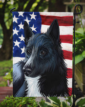 Load image into Gallery viewer, Russo-European Laika Dog American Flag Garden Flag - Outdoor Decorative Yard Flag CK6681GF