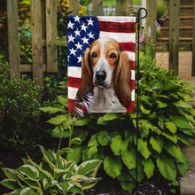 Load image into Gallery viewer, Colombian Fino Hound Dog American Flag Garden Flag - Outdoor Decorative Yard Flag CK6684GF