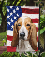 Load image into Gallery viewer, Colombian Fino Hound Dog American Flag Garden Flag - Outdoor Decorative Yard Flag CK6684GF