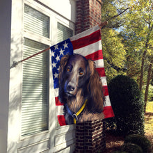 Load image into Gallery viewer, Saint-Usuge Spaniel Dog American Flag Flag Canvas House Size CK6685CHF