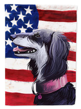 Load image into Gallery viewer, Saluki Dog American Flag Flag Canvas House Size CK6686CHF