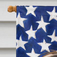 Load image into Gallery viewer, Schapendoes  American Flag Flag Canvas House Size CK6690CHF